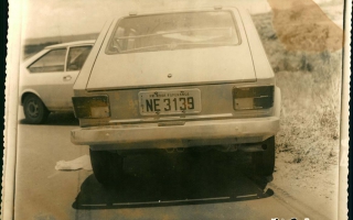 'Acidente entre um FIAT 145 e um Passat' década de 70