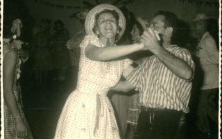 'Judith Guimarães dançando com Wilson Falco década de 60