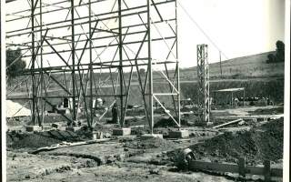 Construção da Cemig na década de 70