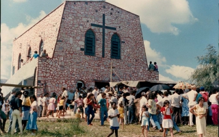 'Festa do Encontro de Folias e Reis no Segundo Santuário de Nossa Senhora Aparecida' década de 60